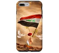 Carcasa para iPhone 7 Plus/8 Plus Irak Bagdad Irak Home IRQ Diseño de Mapa iraquí I Love Irak Flag