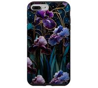 Carcasa para iPhone 7 Plus/8 Plus Iris Morado Art Nouveau Gótico Floral Estética Mística Luz
