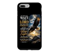 Carcasa para iPhone 7 Plus/8 Plus Isaiah 40:31 Wait on The Lord, Renew Strength Eagle