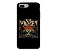 Carcasa para iPhone 7 Plus/8 Plus Isaías bíblica 54 17 No Hay Arma formada fe