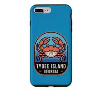 Carcasa para iPhone 7 Plus/8 Plus Isla Tybee Georgia Crab Coastal Beach Travel