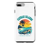 Carcasa para iPhone 7 Plus/8 Plus Islas Caimán Caribbean Paradise Sea Turtle Sunset Camiseta