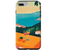 Carcasa para iPhone 7 Plus/8 Plus Italian Village Cocktail by The Sea Amalfi Summer Art
