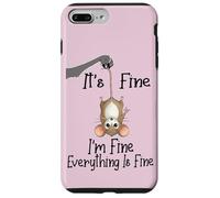 Carcasa para iPhone 7 Plus/8 Plus It's Fine I'm Fine Everything is Fine Funny Cute Mouse Rat