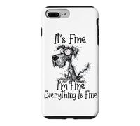Carcasa para iPhone 7 Plus/8 Plus It's Fine I'm Fine Everything is Fine Funny Great Danés Dog