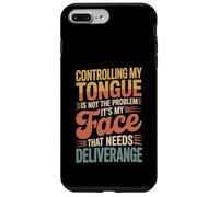 Carcasa para iPhone 7 Plus/8 Plus It's Not My Tongue It's My Face That's The Issue -