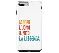 Carcasa para iPhone 7 Plus/8 Plus Jacopo L'Uomo Il Mito La Leggenda Festa di Compleanno