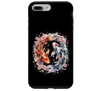 Carcasa para iPhone 7 Plus/8 Plus Japanese Yin Yang Koi Fish Sakura Watercolor