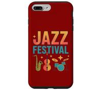 Carcasa para iPhone 7 Plus/8 Plus Jazz Festival Concierto Saxofón Bombos