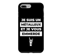 Carcasa para iPhone 7 Plus/8 Plus Je Suis un Métalleux et je vous Emmerde Headbanger Festival