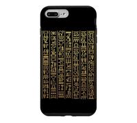 Carcasa para iPhone 7 Plus/8 Plus Jeroglíficos Egipcios Oro Faraón Símbolos Egipto Cultura