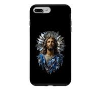 Carcasa para iPhone 7 Plus/8 Plus Jesucristo Abstracto Retrato Sagrado Catedral Icono Arte