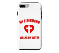 Carcasa para iPhone 7 Plus/8 Plus Jesucristo Cruz Hijo Dios Salvavidas Hombre NIÑOS Cristianos