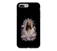 Carcasa para iPhone 7 Plus/8 Plus Jesucristo Lirio Devocional Obra Sagrada Arte