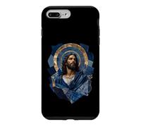 Carcasa para iPhone 7 Plus/8 Plus Jesucristo Retrato Sagrado Icono Arte Diseño Fe