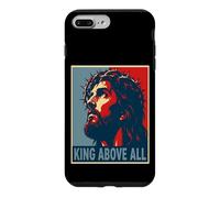 Carcasa para iPhone 7 Plus/8 Plus Jesucristo Rey sobre Toda Fe Cristiana