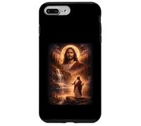 Carcasa para iPhone 7 Plus/8 Plus Jesús Aullando en la Luna Vintage Funny Mystic