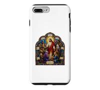 Carcasa para iPhone 7 Plus/8 Plus Jesús Bienaventuranzas Sermón Mosaico Gótico Arte Cristiano Icono