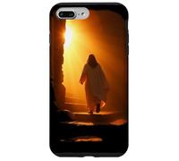 Carcasa para iPhone 7 Plus/8 Plus Jesus Christ Glorious Resurrection Christian Faith (Black)