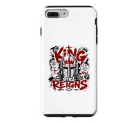 Carcasa para iPhone 7 Plus/8 Plus Jesús el Rey todavía Reina Christian Knight Faith