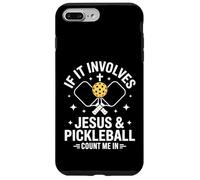 Carcasa para iPhone 7 Plus/8 Plus Jesús y Pickleball Christian Sport Gráfico