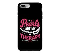 Carcasa para iPhone 7 Plus/8 Plus Jewelry Lover Fashion Style Women Pearls Are My Therapy