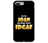 Carcasa para iPhone 7 Plus/8 Plus Joan Joke Idgaf Meme Funny Halloween Girl Costume For Joan