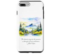 Carcasa para iPhone 7 Plus/8 Plus John Muir Cita El Camino más Claro en el Bosque del Universo