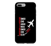 Carcasa para iPhone 7 Plus/8 Plus Jubilación piloto de avión del Alfabeto fonético Retirado 2028