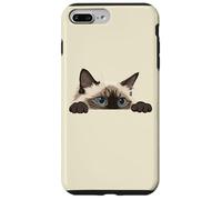 Carcasa para iPhone 7 Plus/8 Plus Judging You Silently Ragdoll Ojos Azules Asoma