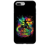 Carcasa para iPhone 7 Plus/8 Plus Juego de batería I Destroy Silence Drummer Colorful Music