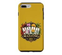 Carcasa para iPhone 7 Plus/8 Plus Juego de fichas Mahjong The Four Gentlemen Floral Design