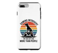 Carcasa para iPhone 7 Plus/8 Plus Juegos introvertidos Mi Perro me da más Que la Gente