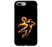 Carcasa para iPhone 7 Plus/8 Plus Jugador de Balonmano Lanzamiento en Llamas Entrenamiento