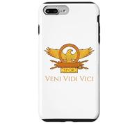 Carcasa para iPhone 7 Plus/8 Plus Julio César Cita Latina Veni Vidi Vici SPQR Águila Romana