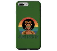 Carcasa para iPhone 7 Plus/8 Plus Juneteenth 1865 Mujeres Afro Leopard Melanina Libertad