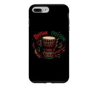 Carcasa para iPhone 7 Plus/8 Plus Juneteenth Rhythm of Freedom Djembe Drum Music