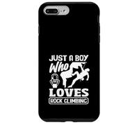 Carcasa para iPhone 7 Plus/8 Plus Just A Boy Who Loves Rock Climbing Kids Escalador