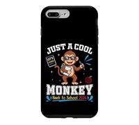 Carcasa para iPhone 7 Plus/8 Plus Just A Cool Monkey Back To School 2026 Diversión de Aprendizaje para Estudiantes