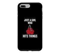 Carcasa para iPhone 7 Plus/8 Plus Just a Girl Who Hits Things Guantes de Boxeo Mujeres Punching