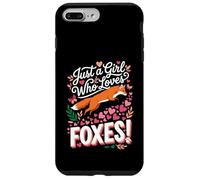 Carcasa para iPhone 7 Plus/8 Plus Just a Girl Who Loves Foxes! Sweet Woodland Wildlife