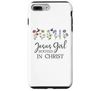 Carcasa para iPhone 7 Plus/8 Plus Just a Girl Who Loves Jesus Girls Christian Rooted in Christ