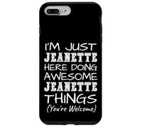 Carcasa para iPhone 7 Plus/8 Plus Just Jeanette Here Doing Jeanette Things Nombre