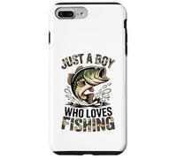 Carcasa para iPhone 7 Plus/8 Plus Juventud Pesca Camo Bass Fish Just Boy Who Love Fishing Funny