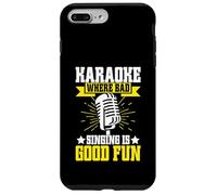Carcasa para iPhone 7 Plus/8 Plus Karaoke Donde Cantar Malo es Bueno Divertido Karaoke