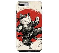 Carcasa para iPhone 7 Plus/8 Plus Karate Gato Japonés Artes Marciales Sumi-e Japón Vintage Mamá