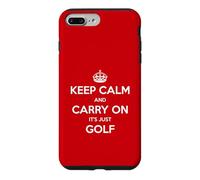 Carcasa para iPhone 7 Plus/8 Plus Keep Calm and Carry On It's Just Golf - Divertido