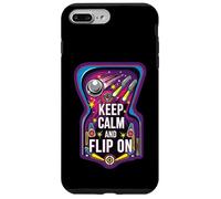 Carcasa para iPhone 7 Plus/8 Plus Keep Calm and Flip On Retro Pinball Arcade Game