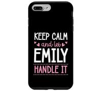 Carcasa para iPhone 7 Plus/8 Plus Keep Calm and Let Emily Handle It Chill Nombre