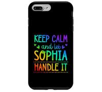 Carcasa para iPhone 7 Plus/8 Plus Keep Calm and Let Sophia Handle It Chill Nombre
